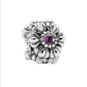 pandora birthday blooms february amethyst charm